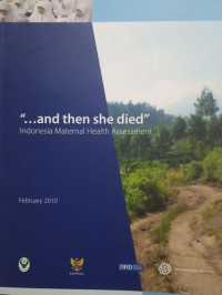 Image of and then she died, indonesia maternal health assessment