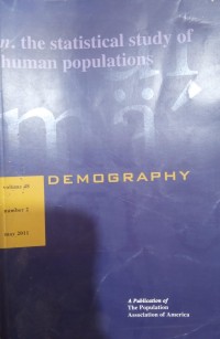 Image of Demografi: n. the statistical study of human populations