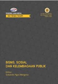 Image of Bisnis, Sosial dan Kelembagaan Publik