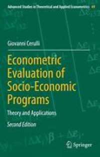 Image of Econometric Evaluation of Sosio-economic programs